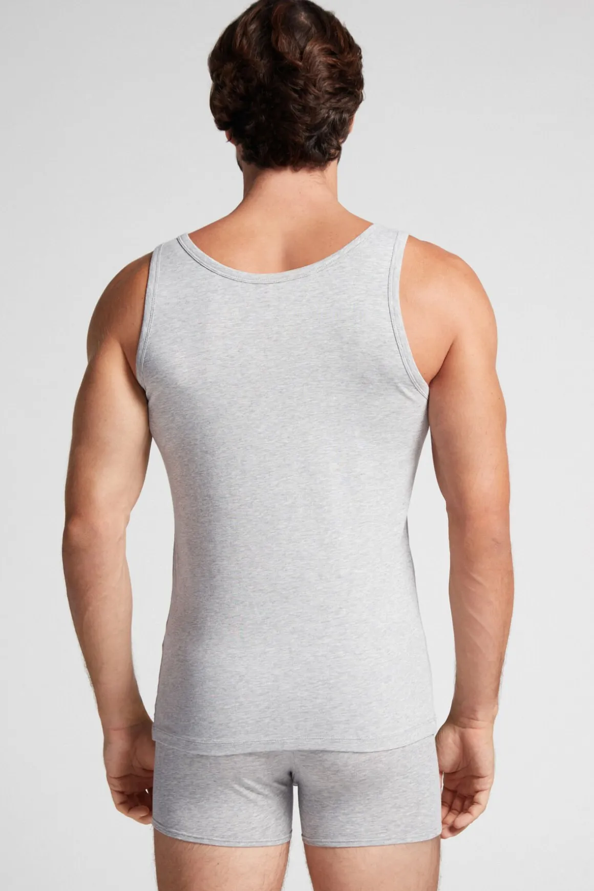Tanktop Zonder Mouwen met Ronde Hals in Superieur Stretchkatoen