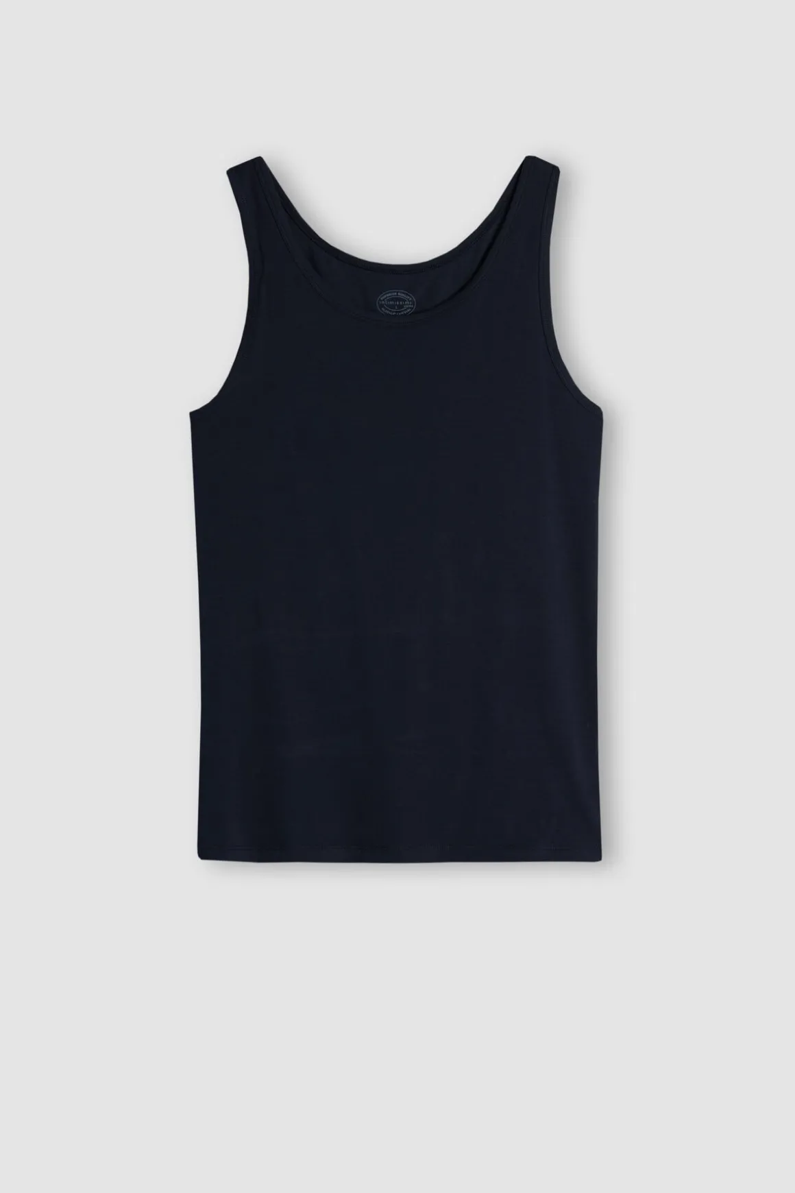 Tanktop Zonder Mouwen met Ronde Hals in Superieur Stretchkatoen
