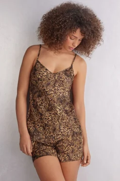 Top van Viscose Satijn met Dierenprint Always Glamorous