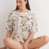Trui met Korte Mouwen Fresh Bamboo Italian Riviera