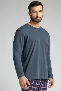 Trui met Lange Mouwen Washed Collection van Katoen