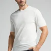 T-Shirt Gebreid van Gevlamd Katoen