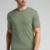 T-Shirt Gebreid van Gevlamd Katoen