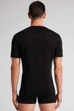 T-shirt met Korte Mouwen van Stretch Merinowol