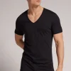 T-Shirt met V-Hals van Extrafijn Superieur Katoen