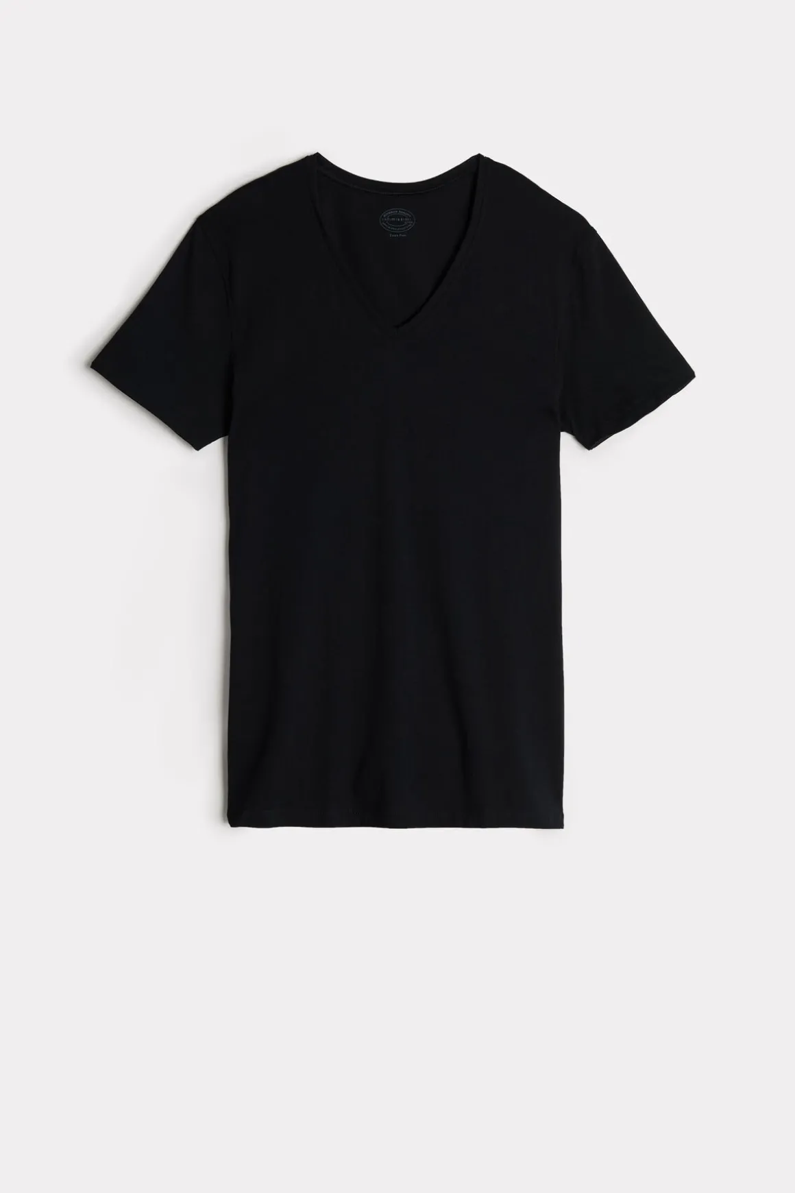 T-Shirt met V-Hals van Extrafijn Superieur Katoen