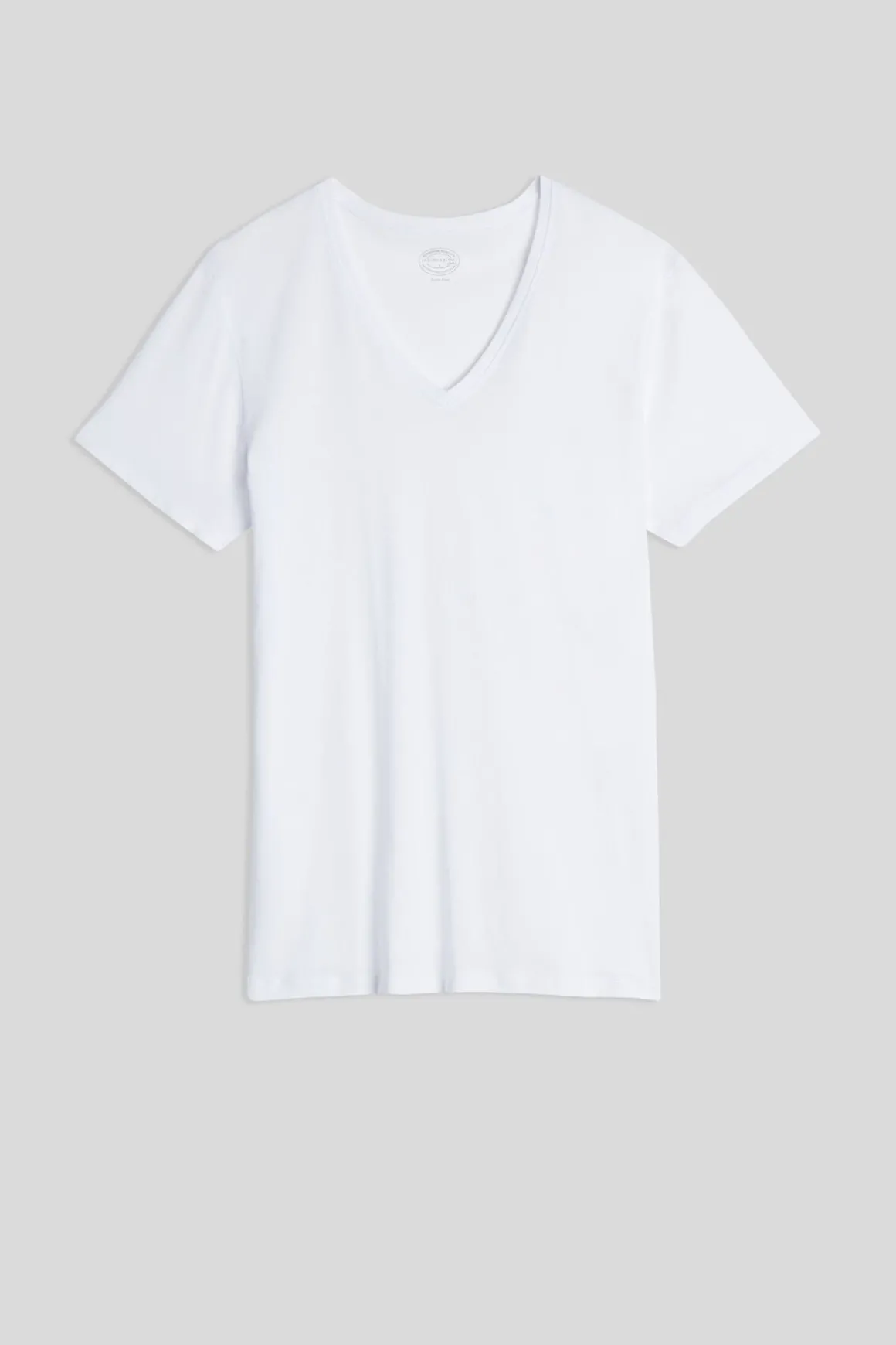T-Shirt met V-Hals van Extrafijn Superieur Katoen