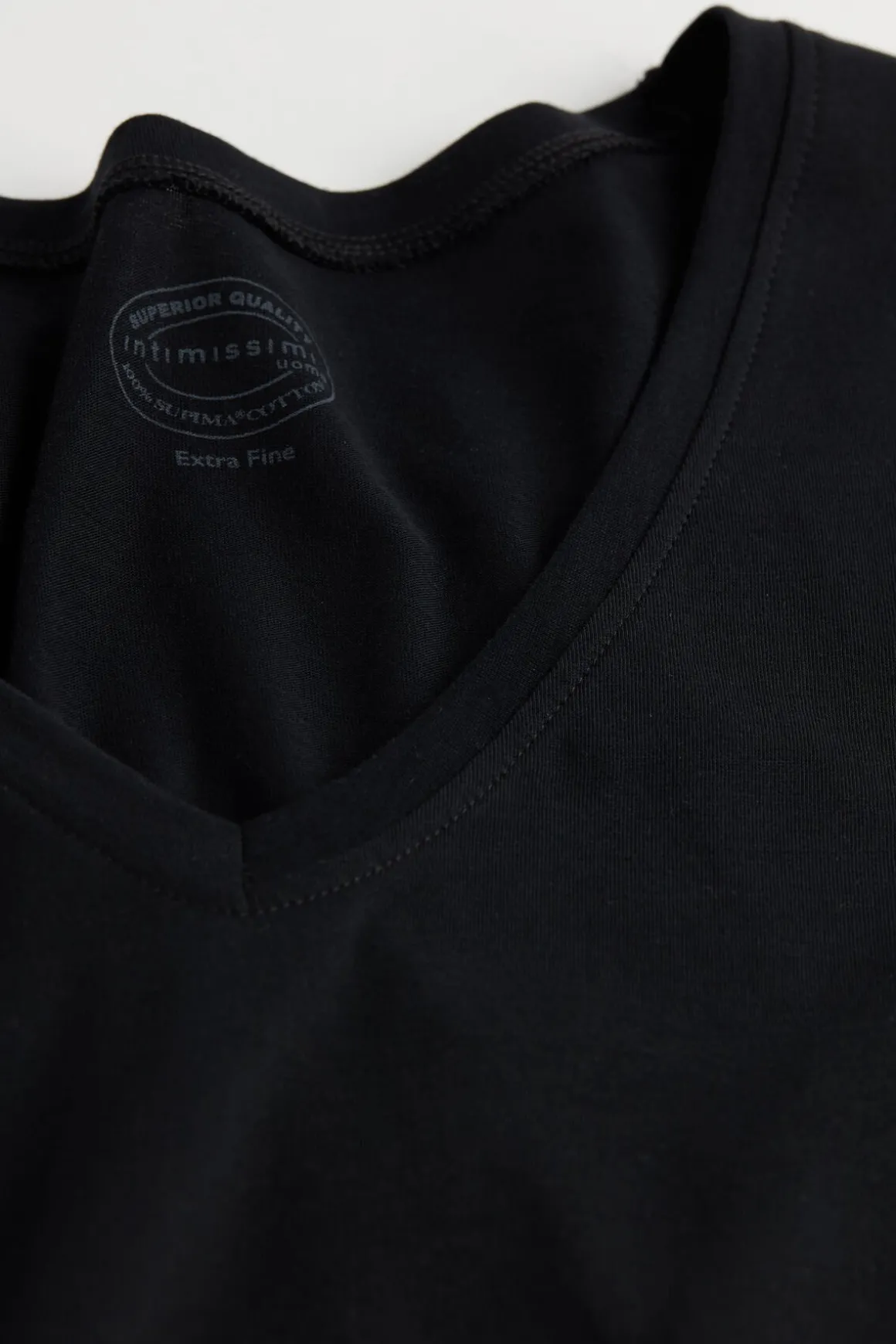 T-Shirt met V-Hals van Extrafijn Superieur Katoen