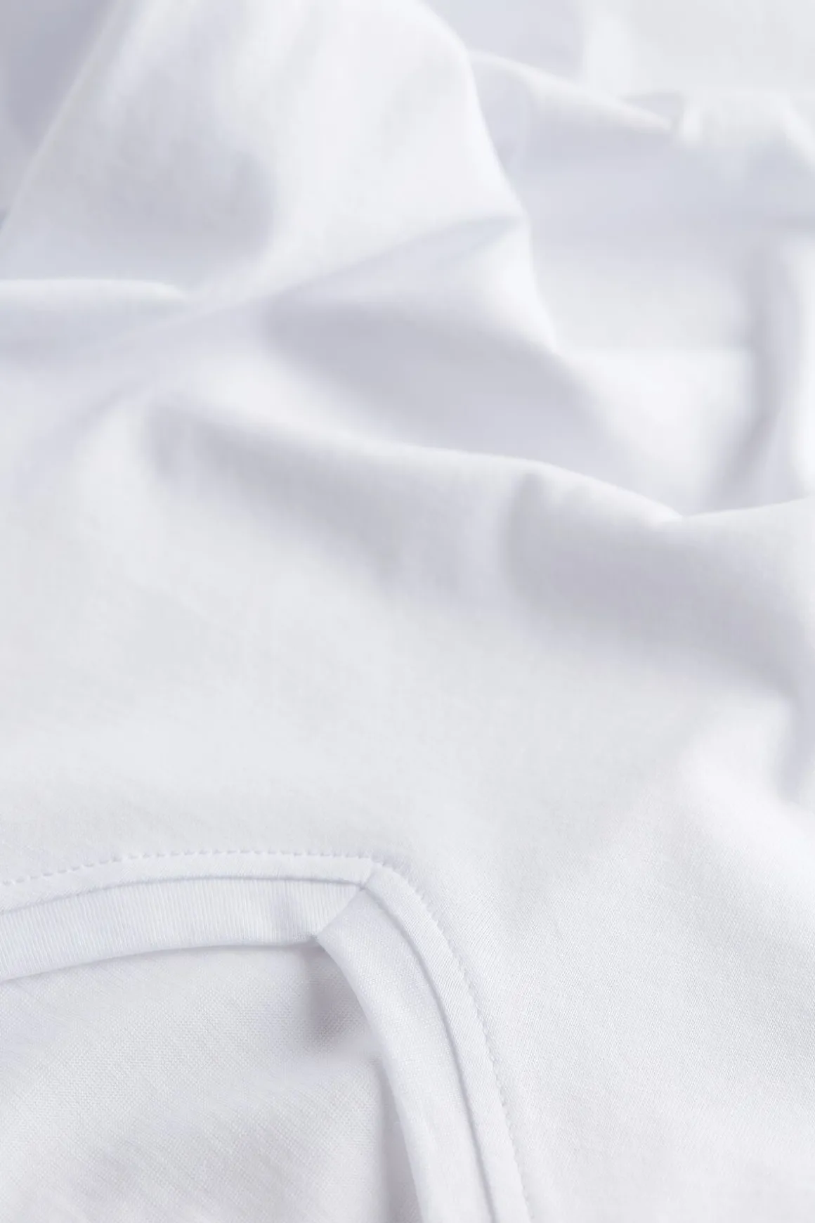 T-Shirt met V-Hals van Extrafijn Superieur Katoen
