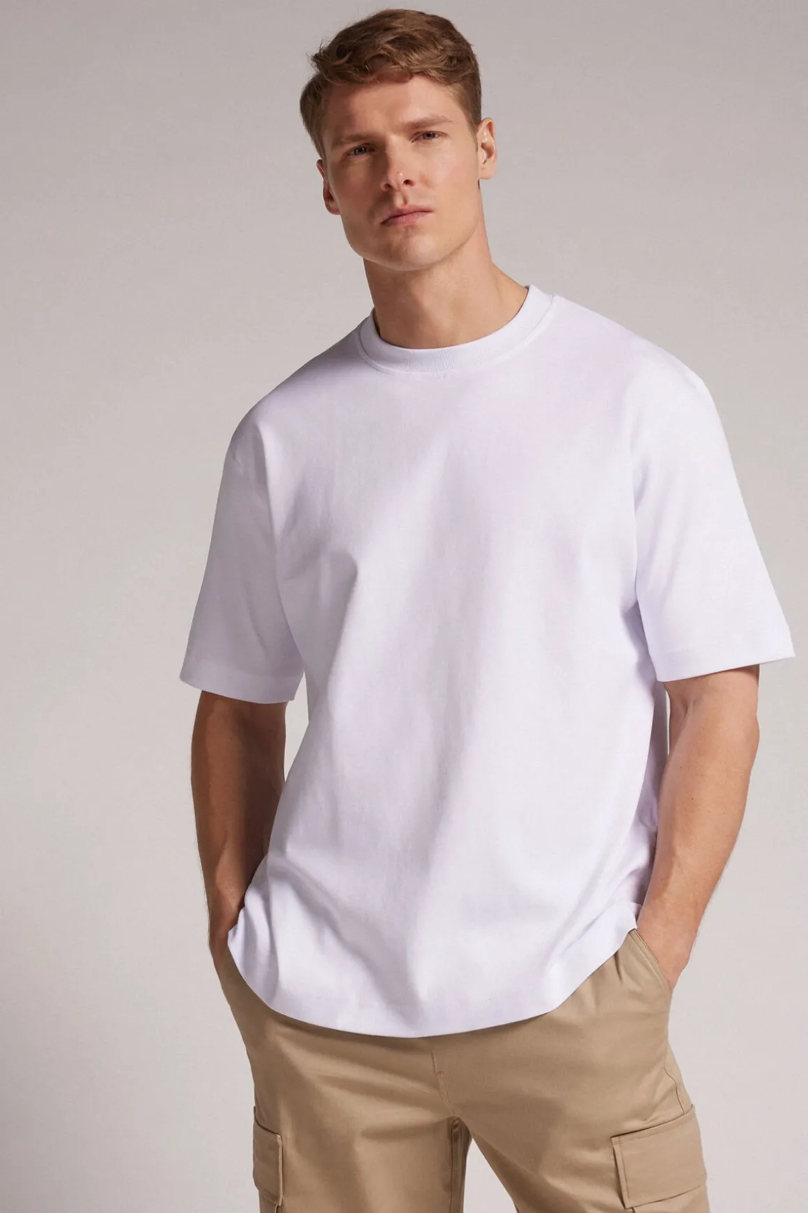 T-shirt Oversized van Katoen Interlock