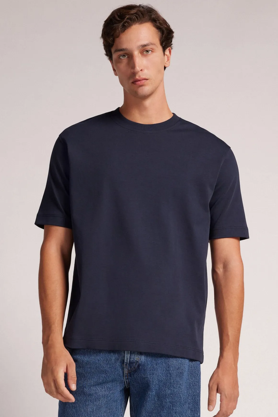 T-shirt Oversized van Katoen Interlock