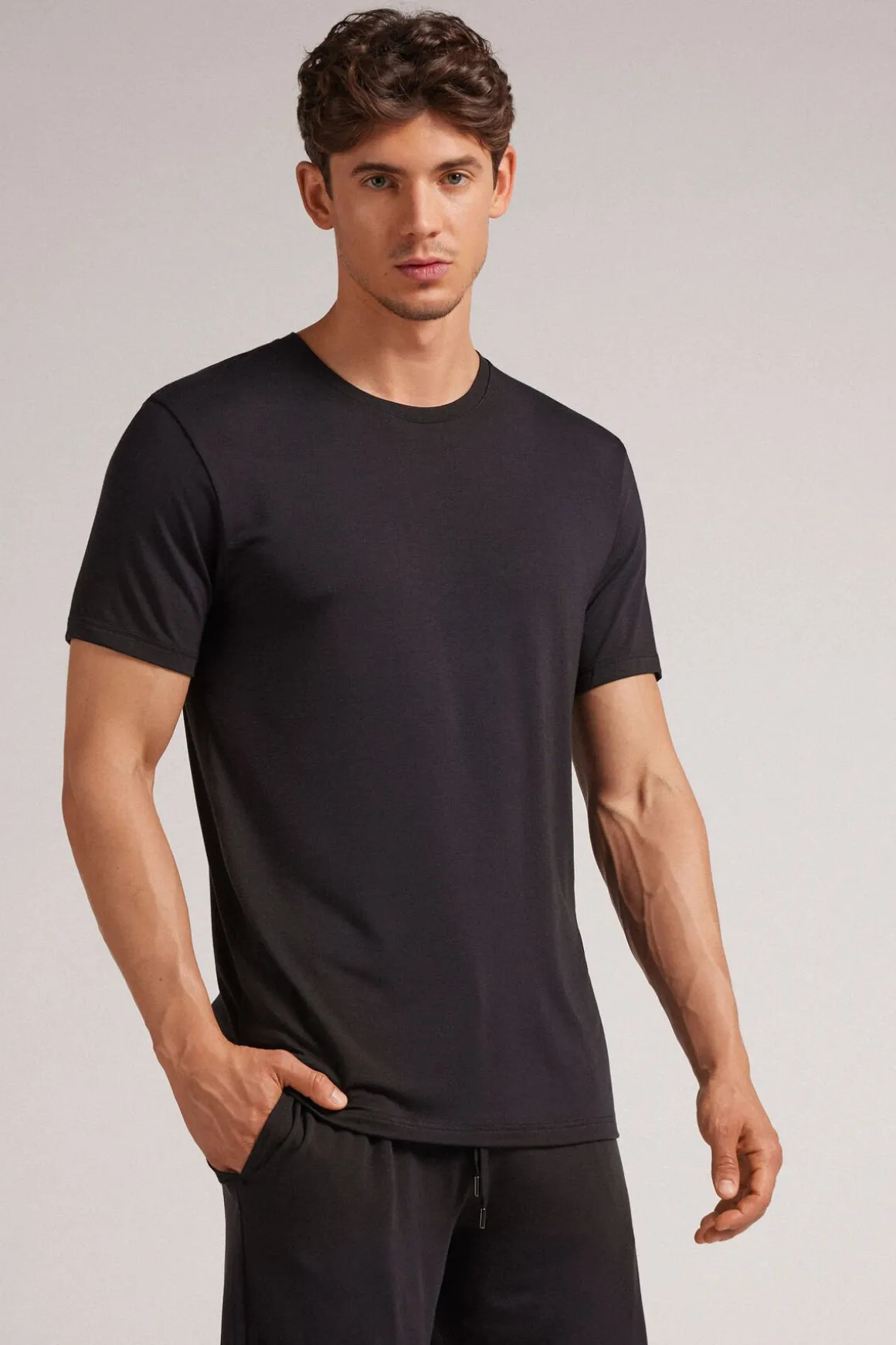 T-Shirt van Modal en Zijde