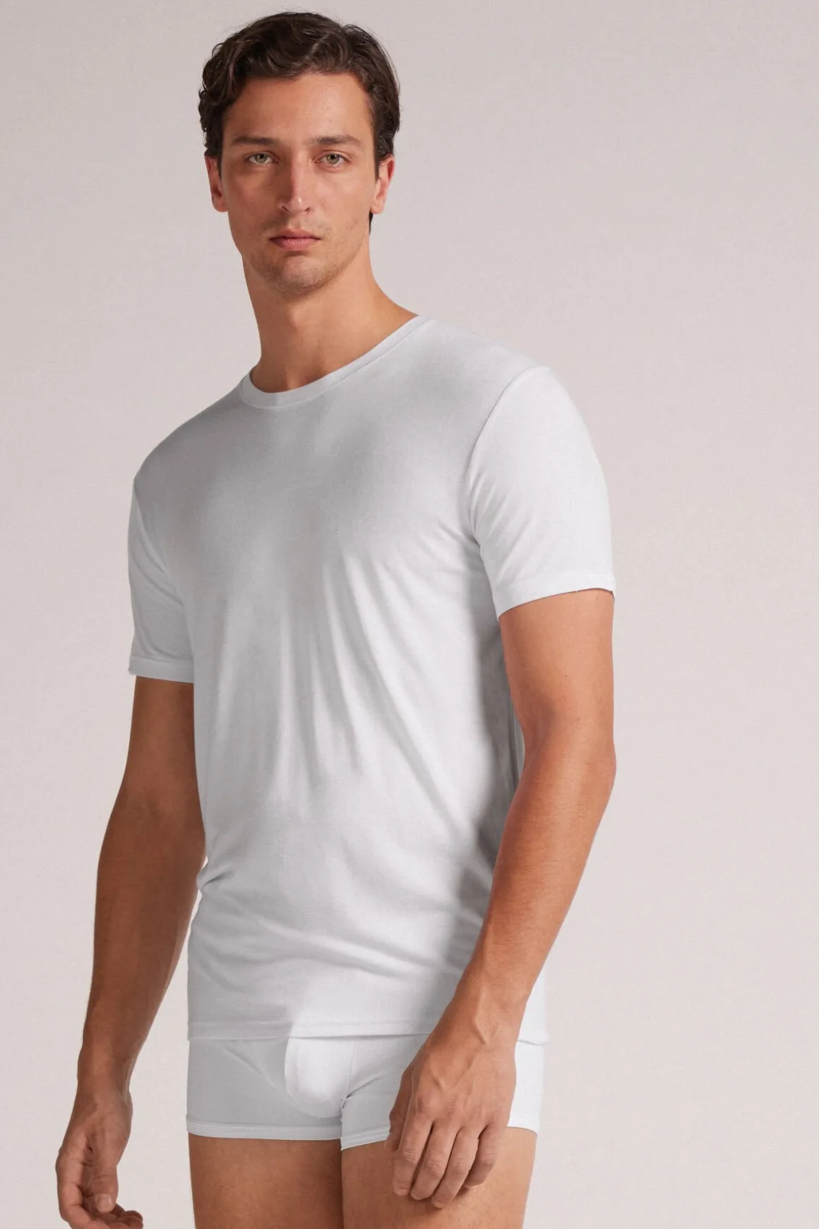 T-Shirt van Modal en Zijde