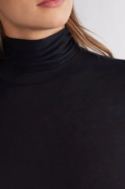 Ultralichte Top met Hoge Hals van Modal Kasjmier