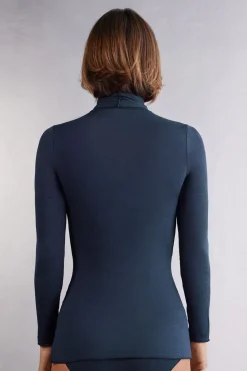 Ultralichte Top met Hoge Hals van Modal Kasjmier