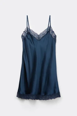 Zijden Slipdress met Kanten Detail