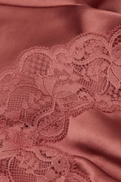 Zijden Slipdress met Kanten Detail