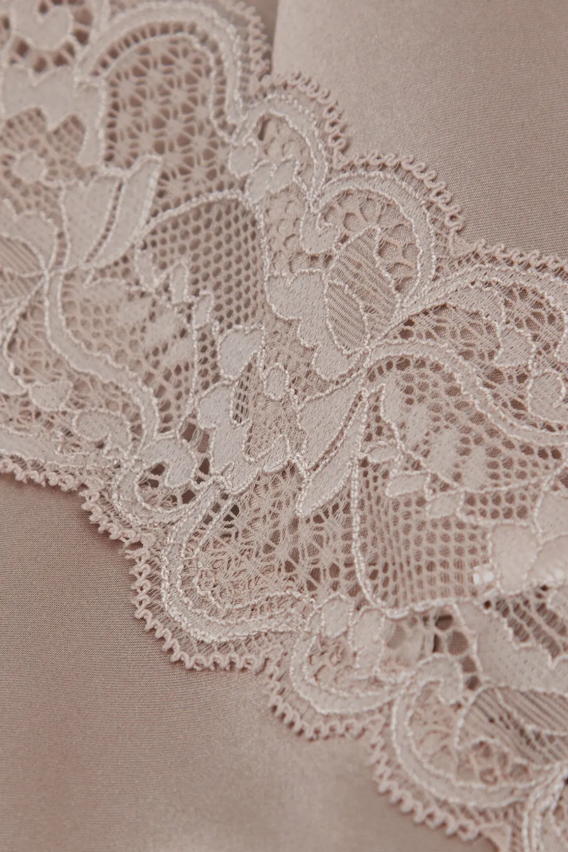 Zijden Slipdress met Kanten Detail