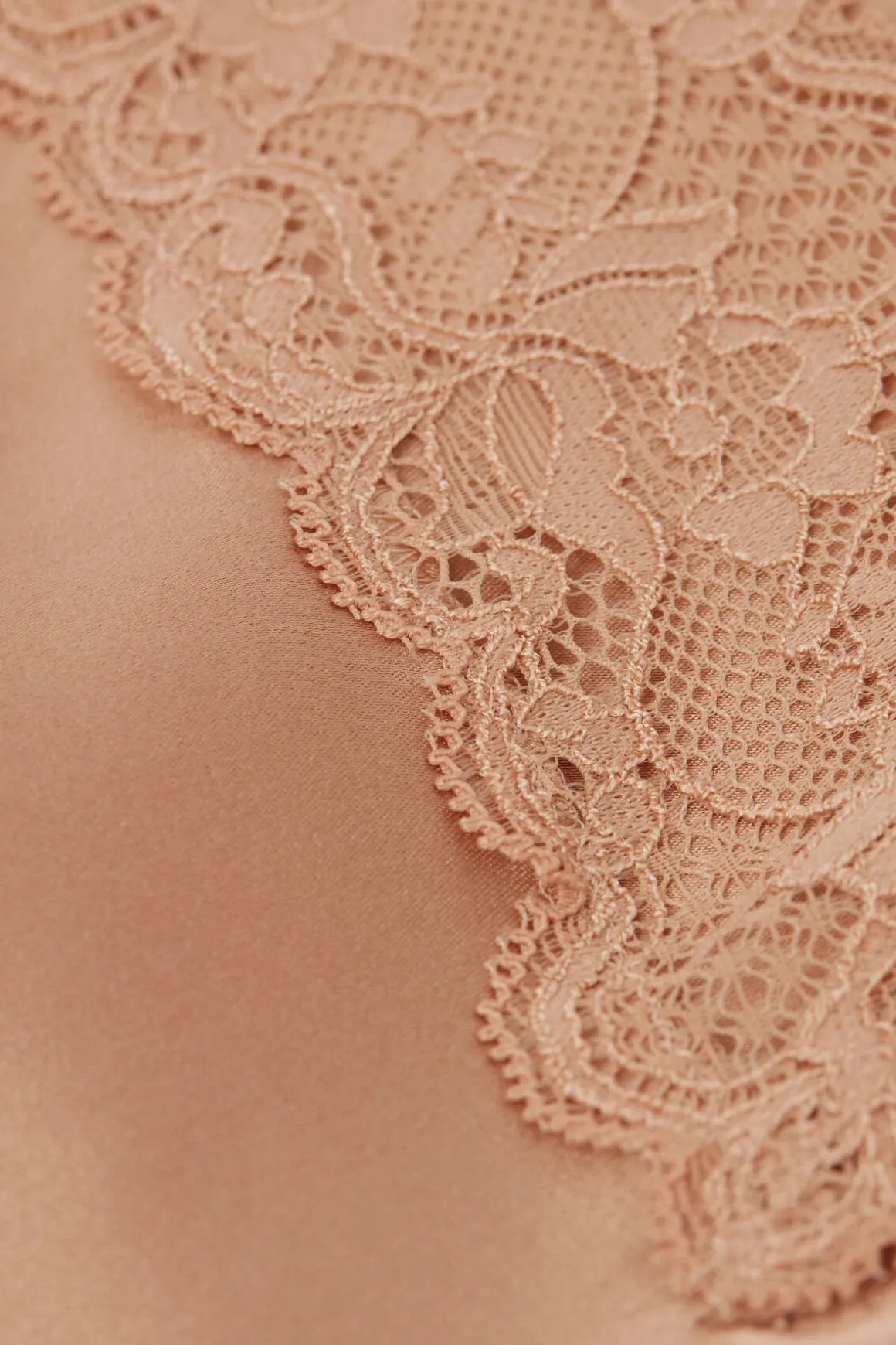 Zijden Slipdress met Kanten Detail