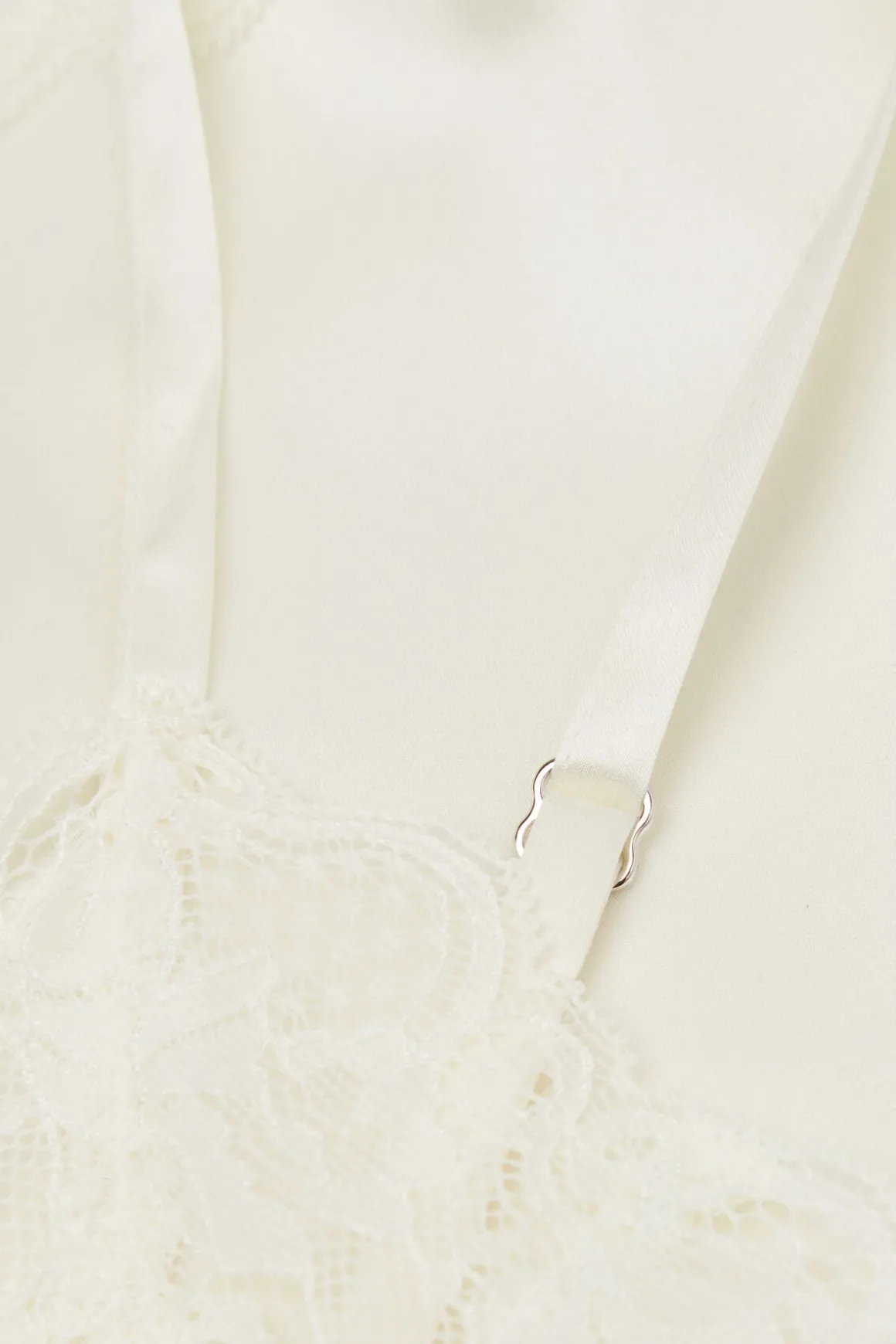Zijden Slipdress met Kanten Detail