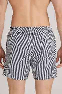 Zwemboxer met Blauwe Streepjesprint