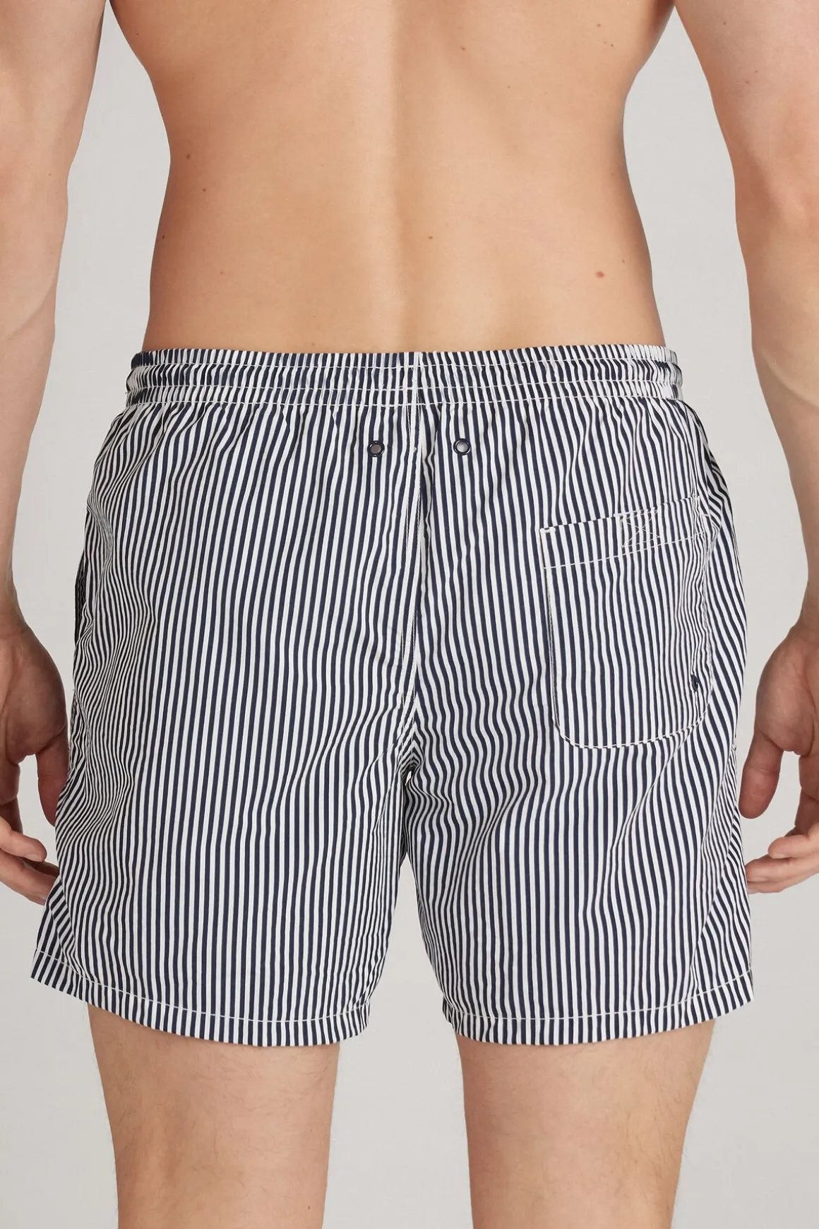 Zwemboxer met Blauwe Streepjesprint